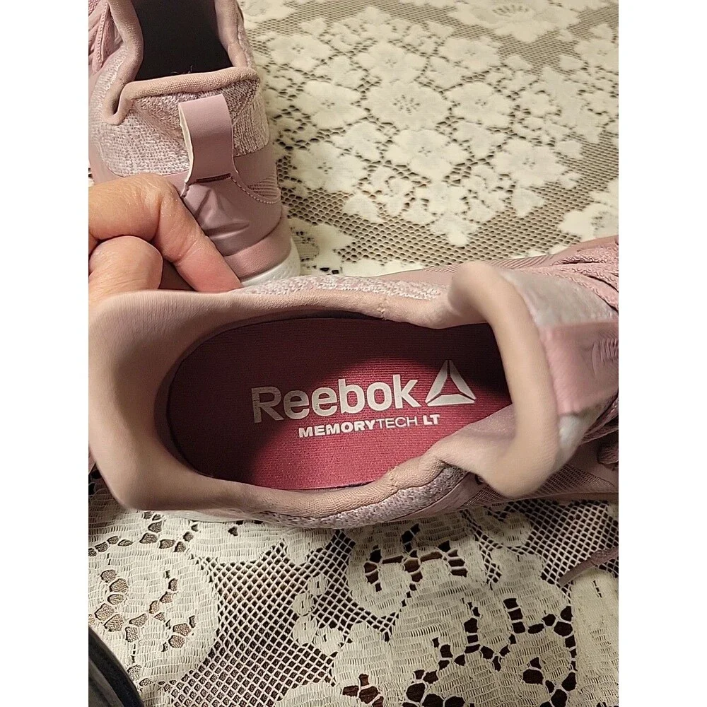 Reebok Print Her 3.0 Lilac Lavender Knit Infused Running Shoes Women's 5